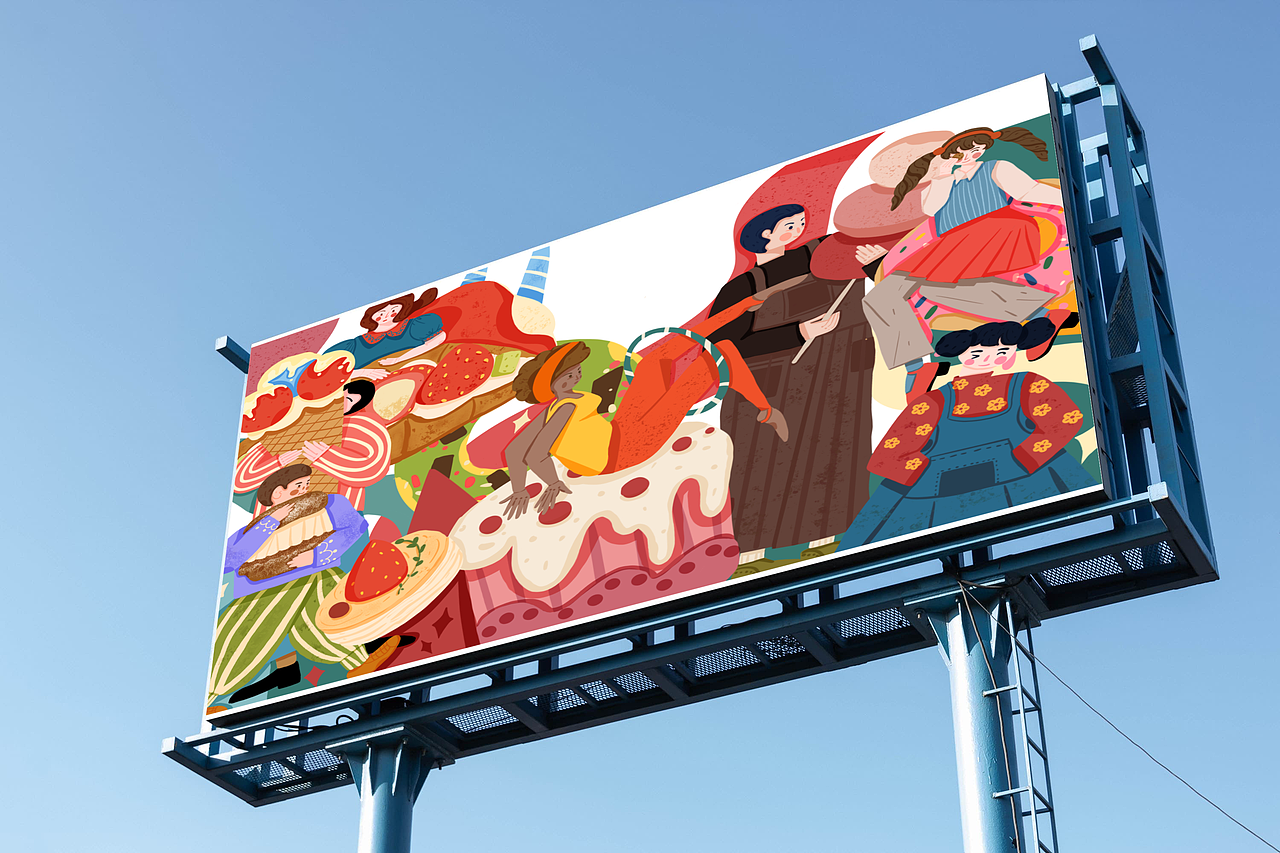 五彩缤纷的甜点世界