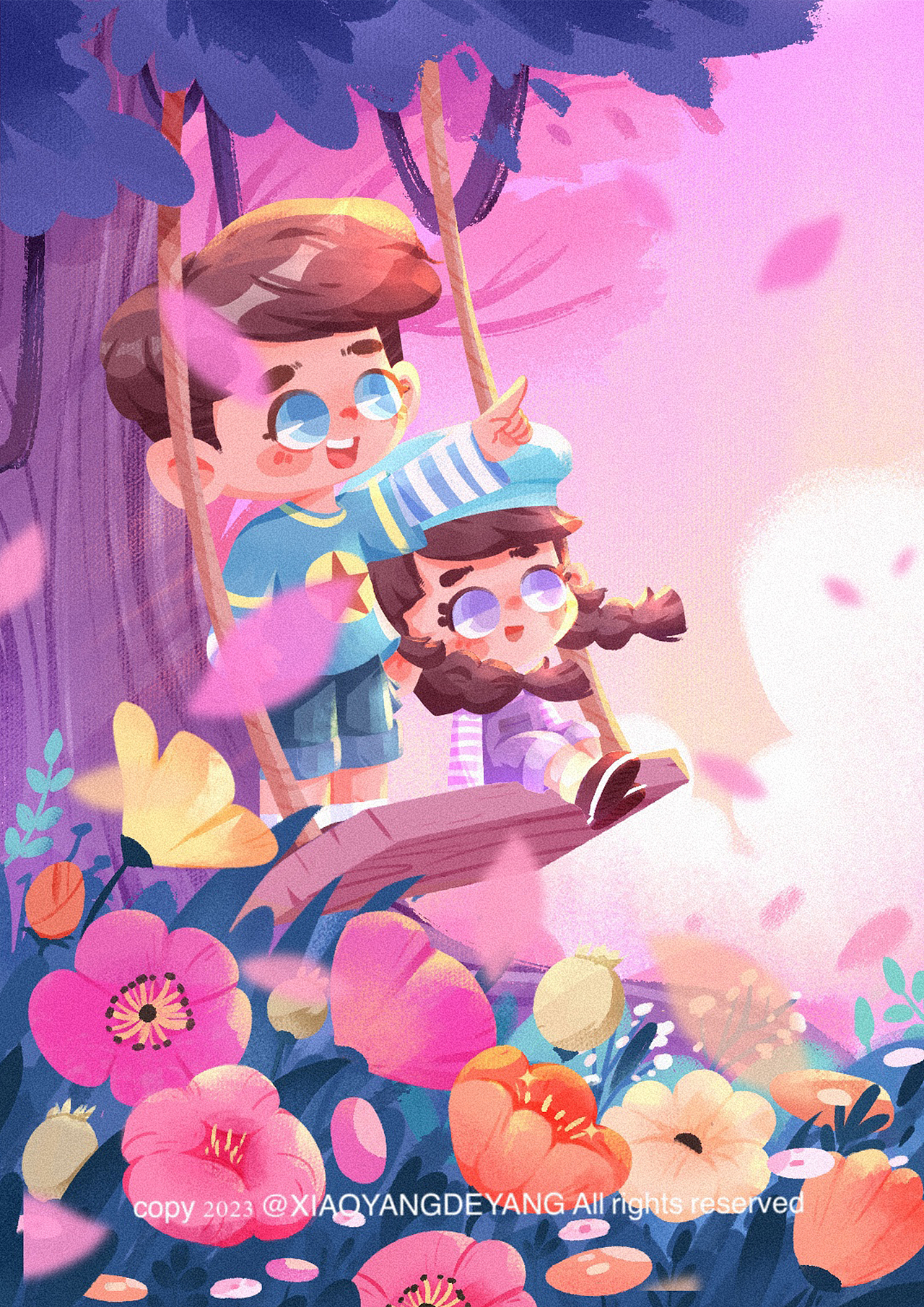 2023插画总结（图ZMzYwMTM5NDA0） - 儿童插画 - 站酷设计师小羊的杨原创素材 - 站酷ZCOOL