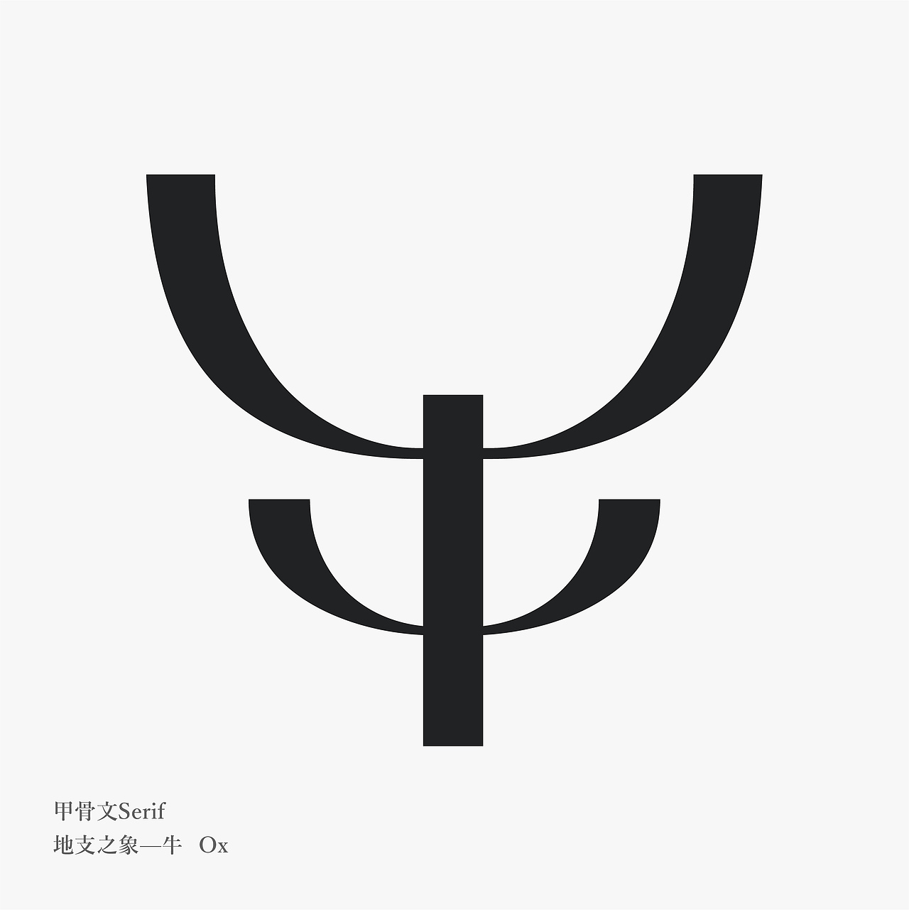 12 chinese zodiac 甲骨文serif—生肖 地支之象
