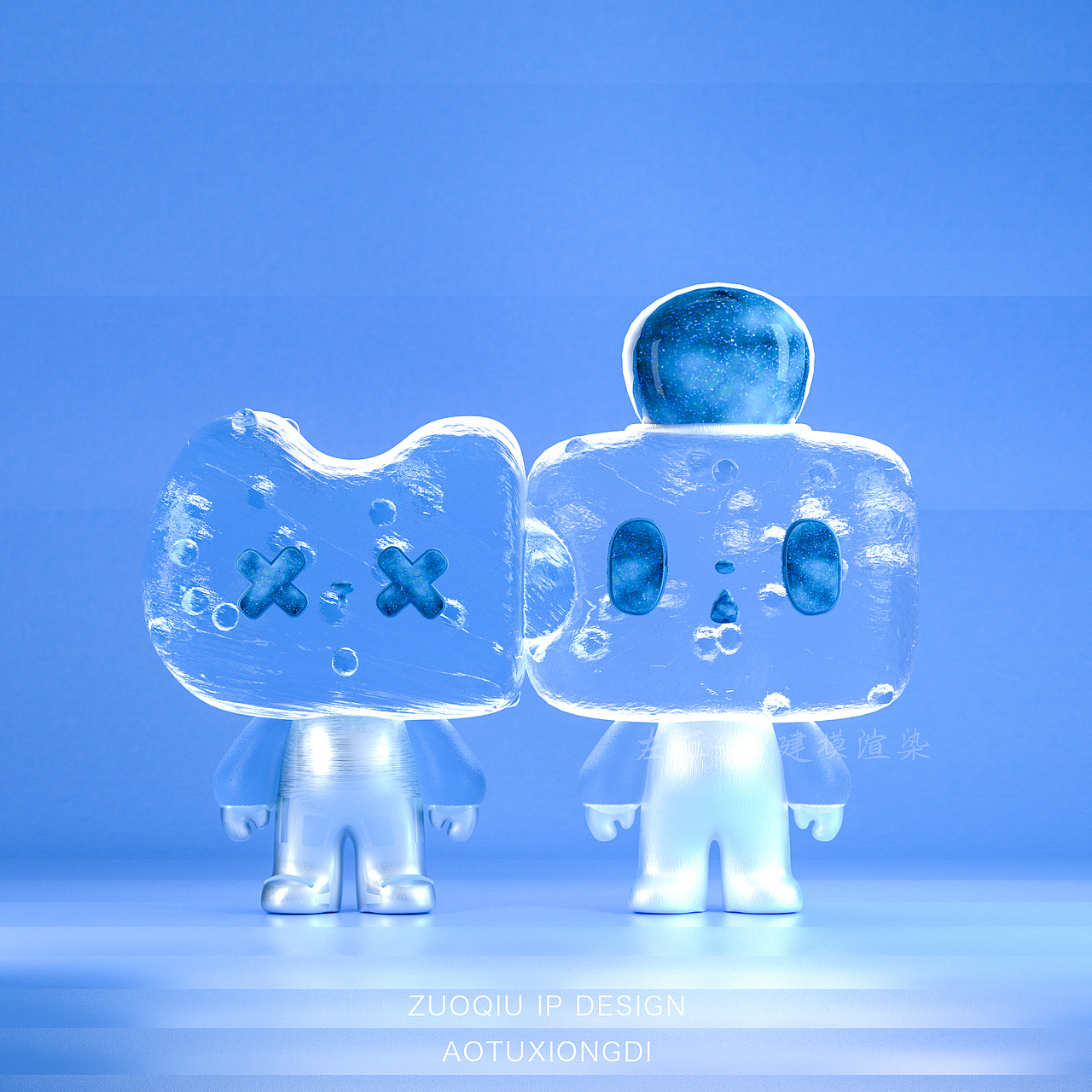 原创潮玩模型-品牌吉祥物凹凸兄弟