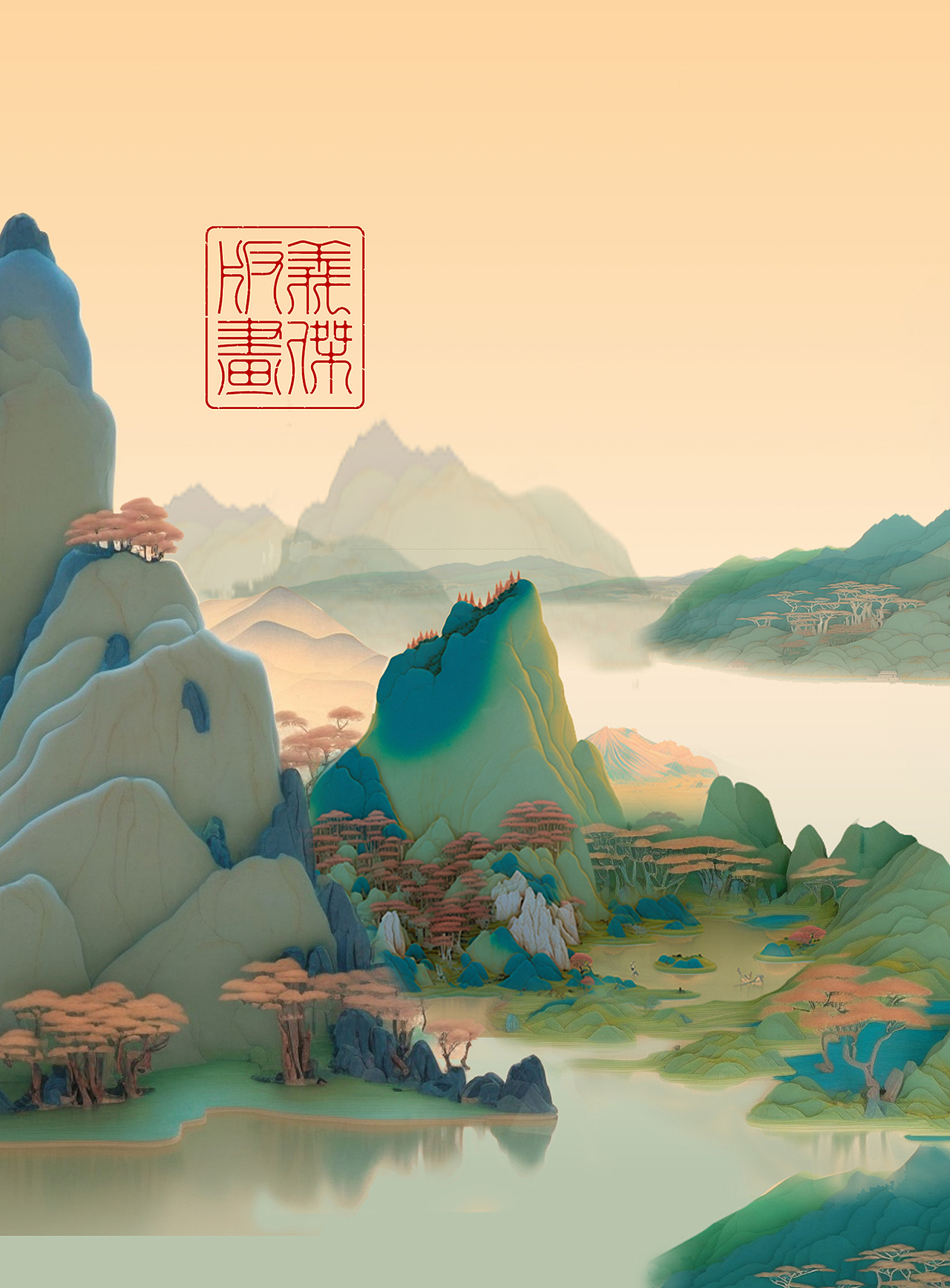 千里江山图（图ZMzMyODk2NTY4） - 艺术插画 - 站酷设计师YIIIJIIIE原创素材 - 站酷ZCOOL