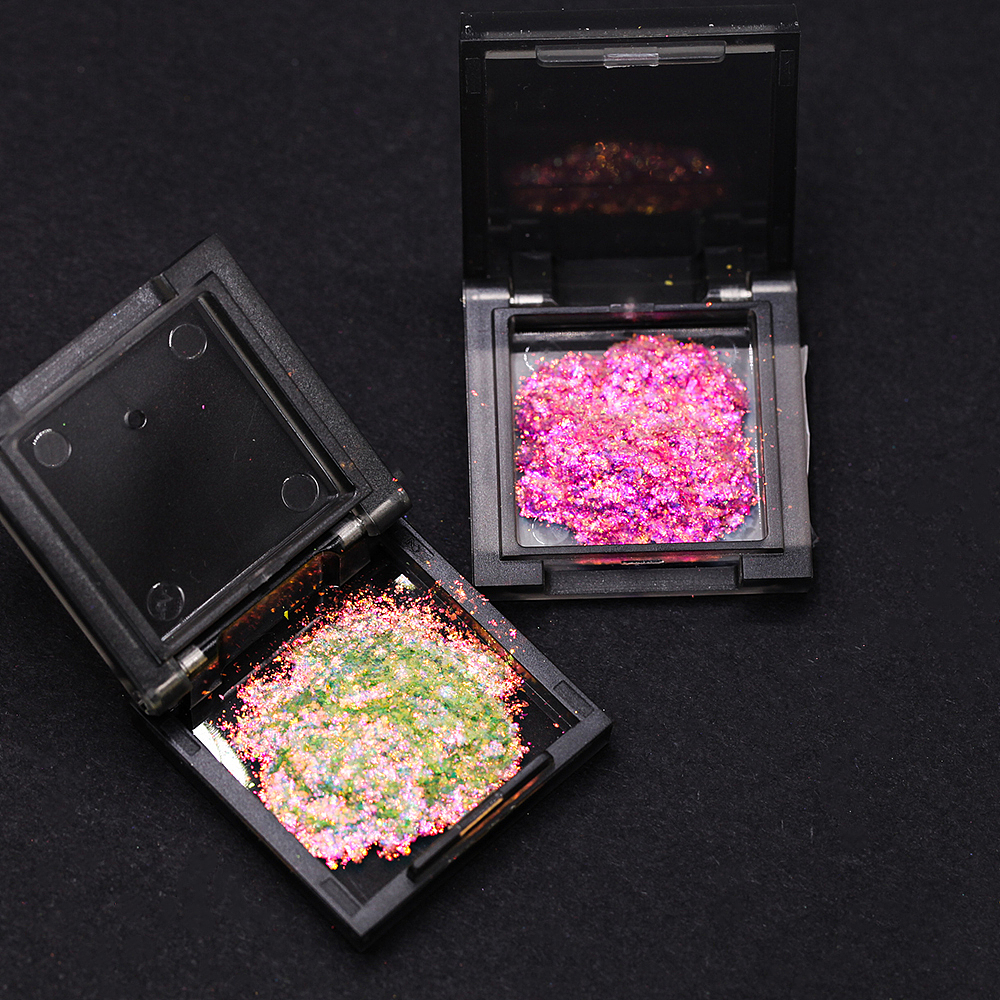 眼影美甲彩妆原料粉末拍摄(变色龙薄片)