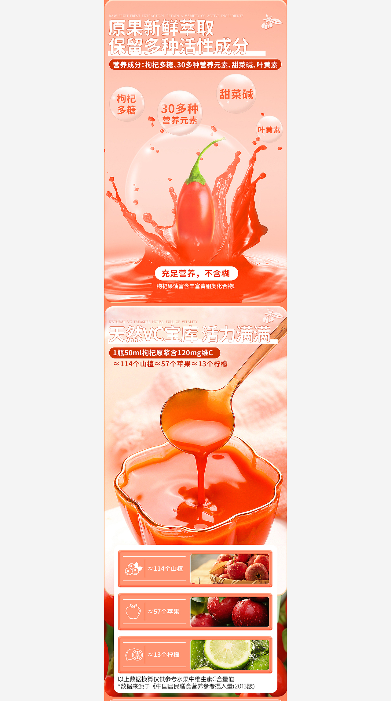 沙棘原浆/山楂鸡内金详情页