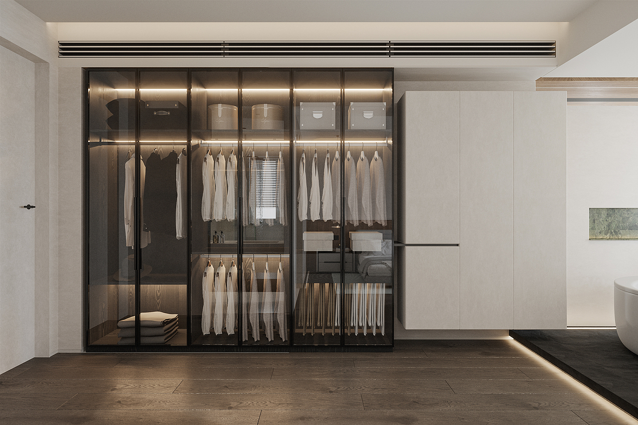 御海天禧现代家装初稿效果图表现