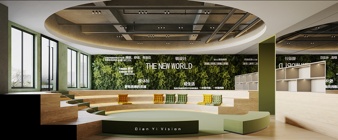 办公空间效果表现（图ZMzAwNjUxMTI0） - 商业空间设计 - 站酷设计师Max点意原创素材 - 站酷ZCOOL