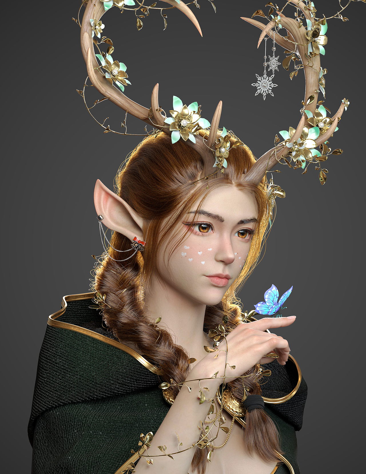 小鹿妖（18）（图ZMzE4Mjc3NDMy） - 人物/生物 - 站酷设计师小火火不是老司机原创素材 - 站酷ZCOOL