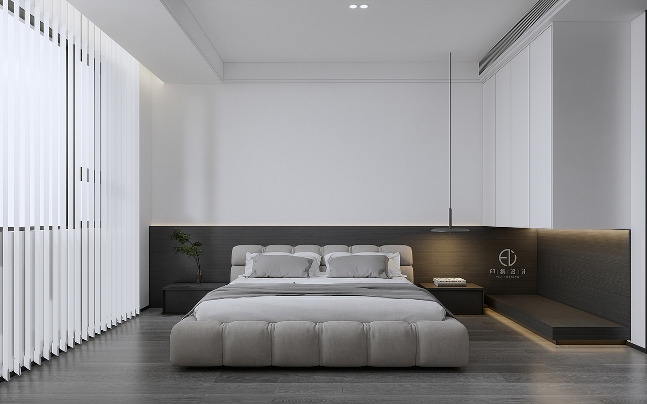 128㎡极简黑白灰，低调含蓄里的情感奔放（图ZMzA2MTg3MTY0） - 家装设计 - 站酷设计师印集装饰设计原创素材 - 站酷ZCOOL