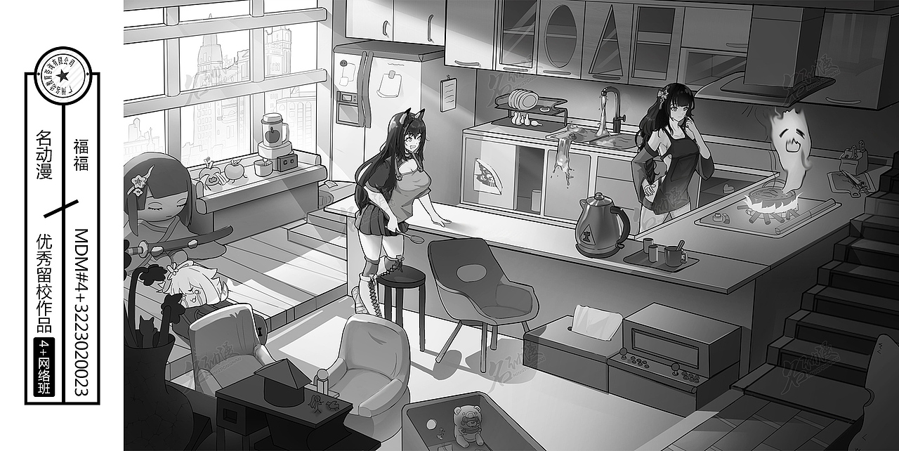 素描基础训练大作业,网络基础32班作品