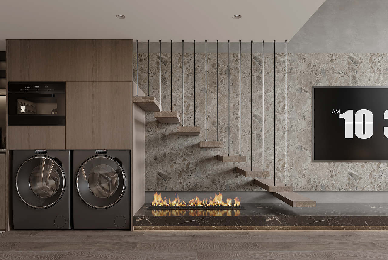 40平现代复式公寓