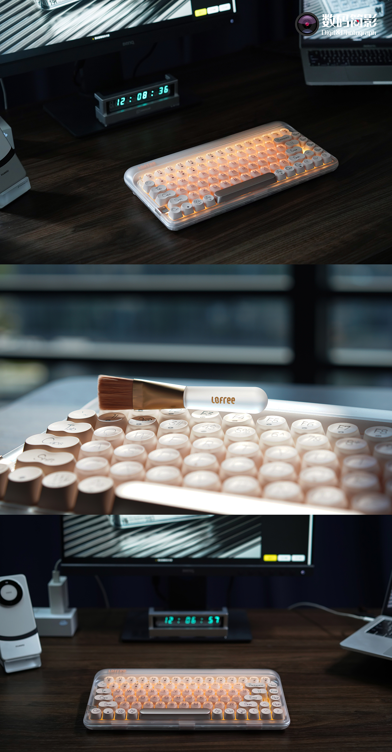 洛斐LOFREE粉底液机械键盘 · 数码简影