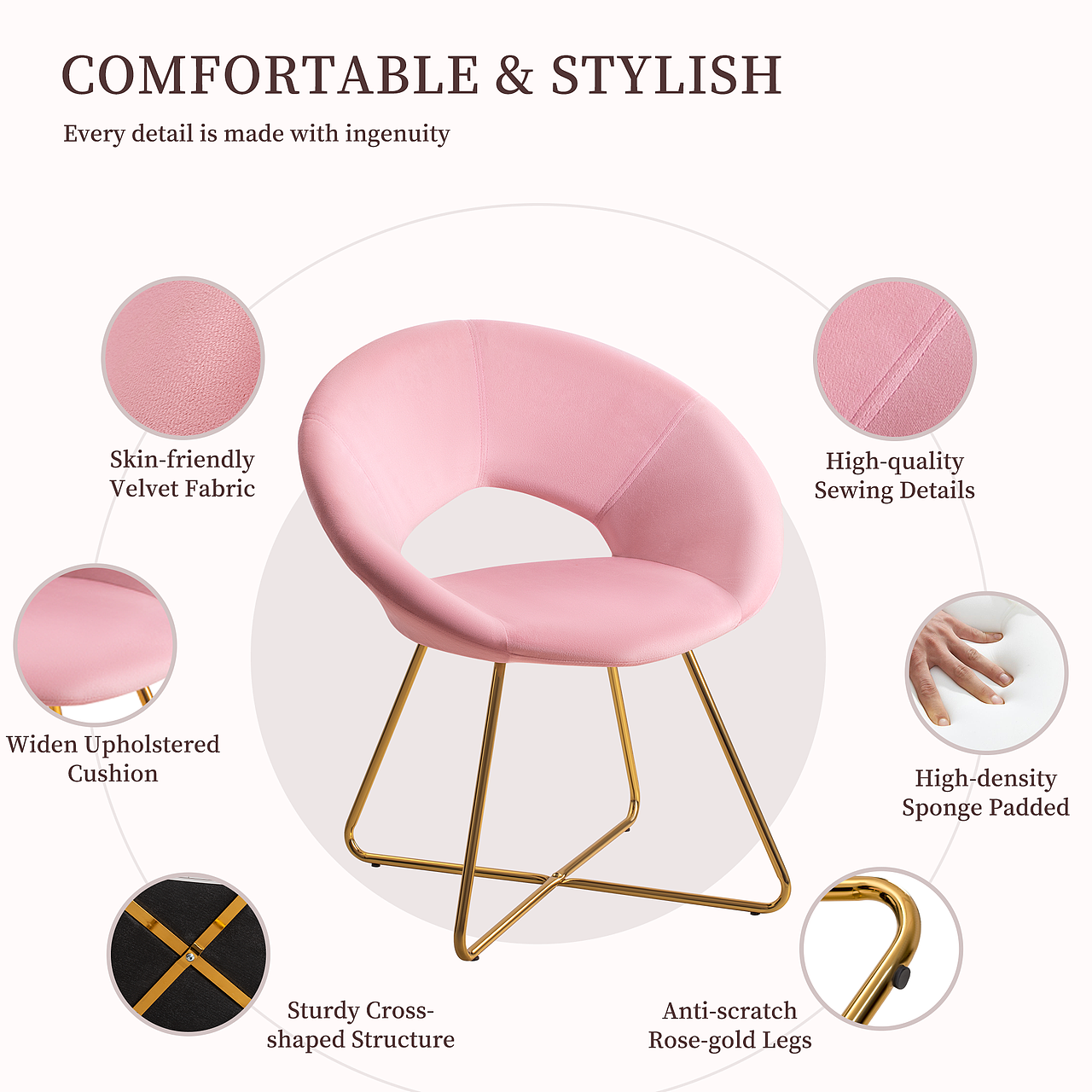 一款亚马逊化妆椅