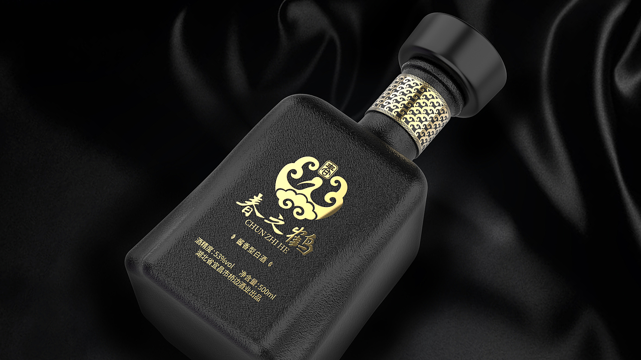 春之鹤酱香型白酒包装设计 | 原创 简约
