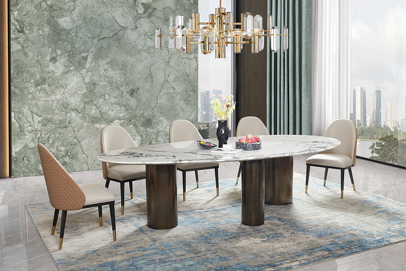 家具摄影,餐桌拍摄,高端时尚餐桌现场拍摄图