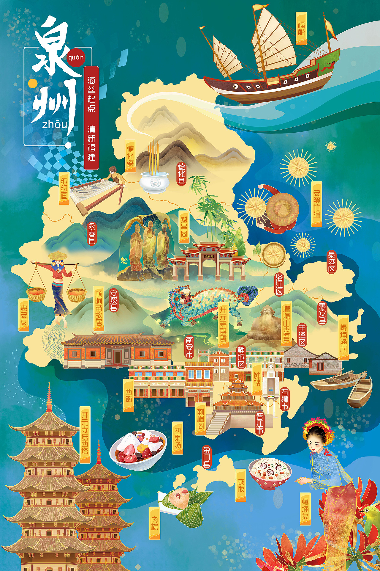福建文旅地图