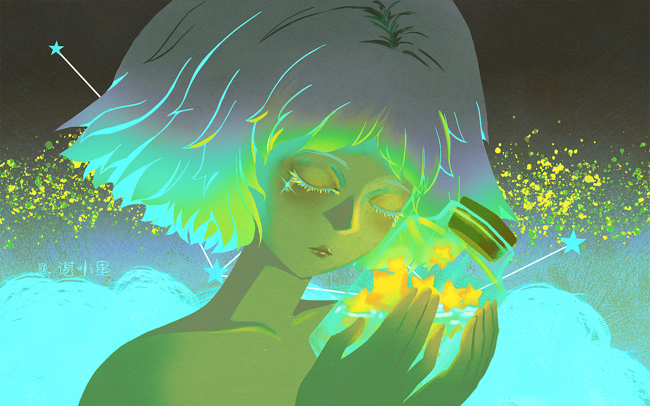 伤星（图ZMzA4MDYxNzE2） - 艺术插画 - 站酷设计师谌小星原创素材 - 站酷ZCOOL