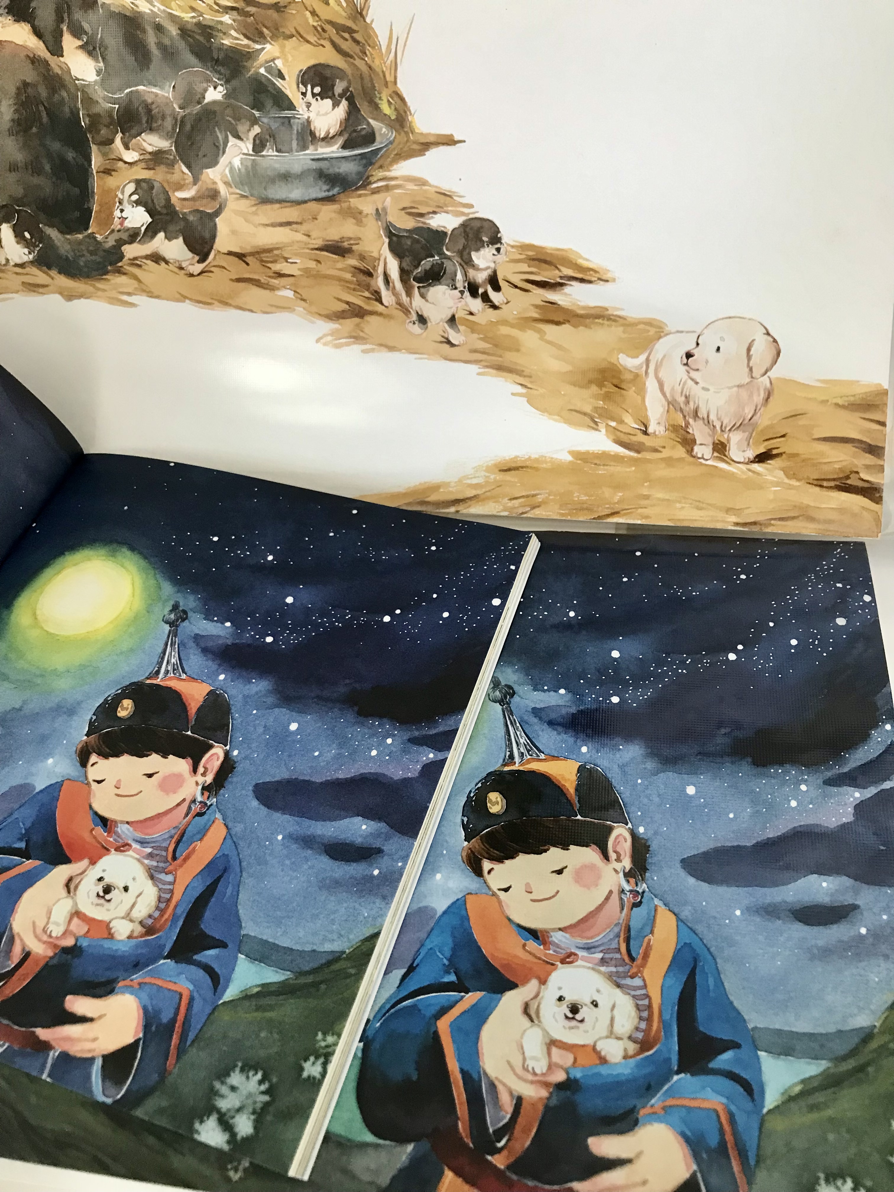 《童年里的动物故事》彩色插图创作