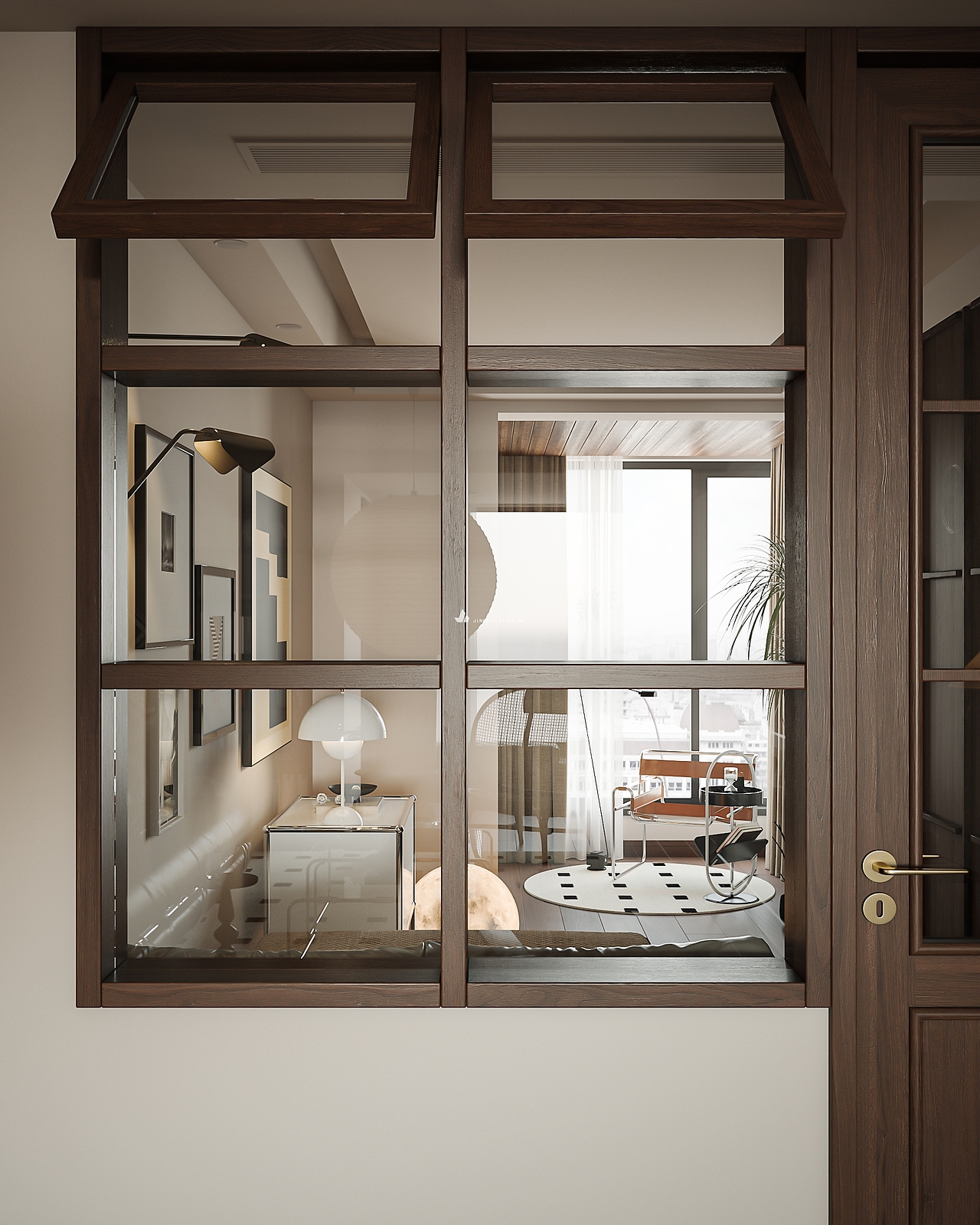 现代复古其实不矛盾（图ZMzMwNzk3MDYw） - 家装设计 - 站酷设计师金该效果图官方账原创素材 - 站酷ZCOOL