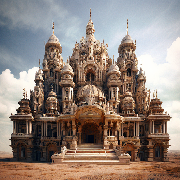 圣洁的遗迹 - 透过AI重现古老建筑的壮丽景象