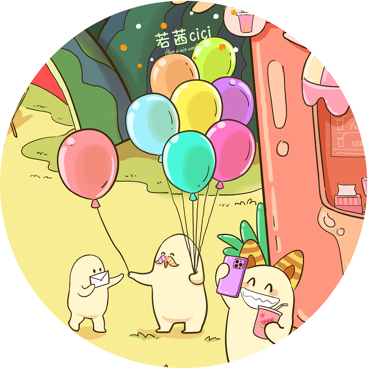 听说每个人都能在画中找到自己（图ZMzY1NzMzNjQ0） - 商业插画 - 站酷设计师若茜cici原创素材 - 站酷ZCOOL