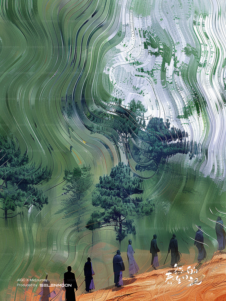 中式审美探索｜AIGC中的时空回旋（图ZMzcwMTM2NDky） - AI作品 - 站酷设计师然的春生日记原创素材 - 站酷ZCOOL