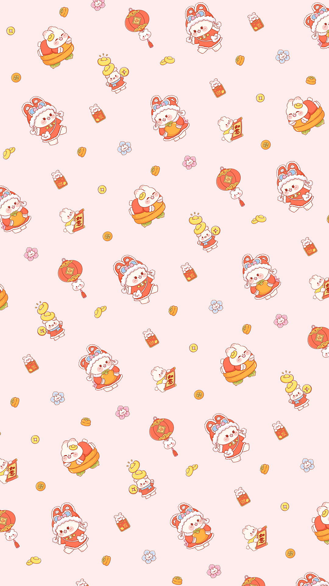 可爱萌系兔年新年咕卡贴纸图案（图ZMzI3NDk5NzEy） - 商业插画 - 站酷设计师糖小栗呀原创素材 - 站酷ZCOOL