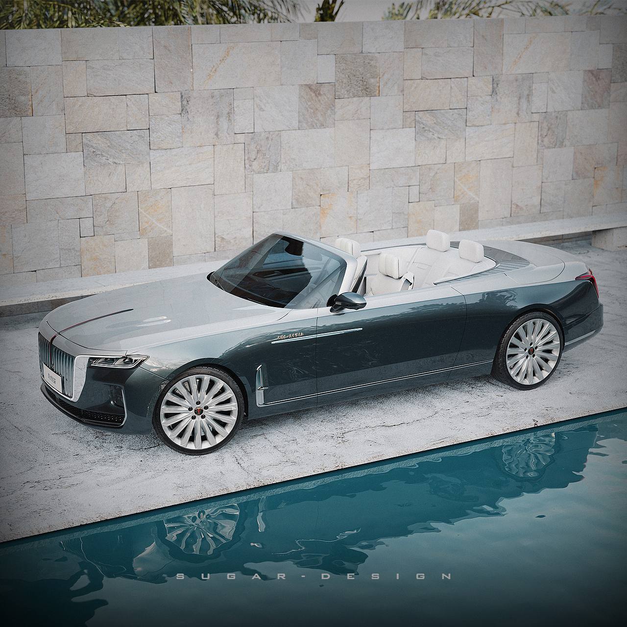 红旗h9 rostrum 敞篷车新车预览