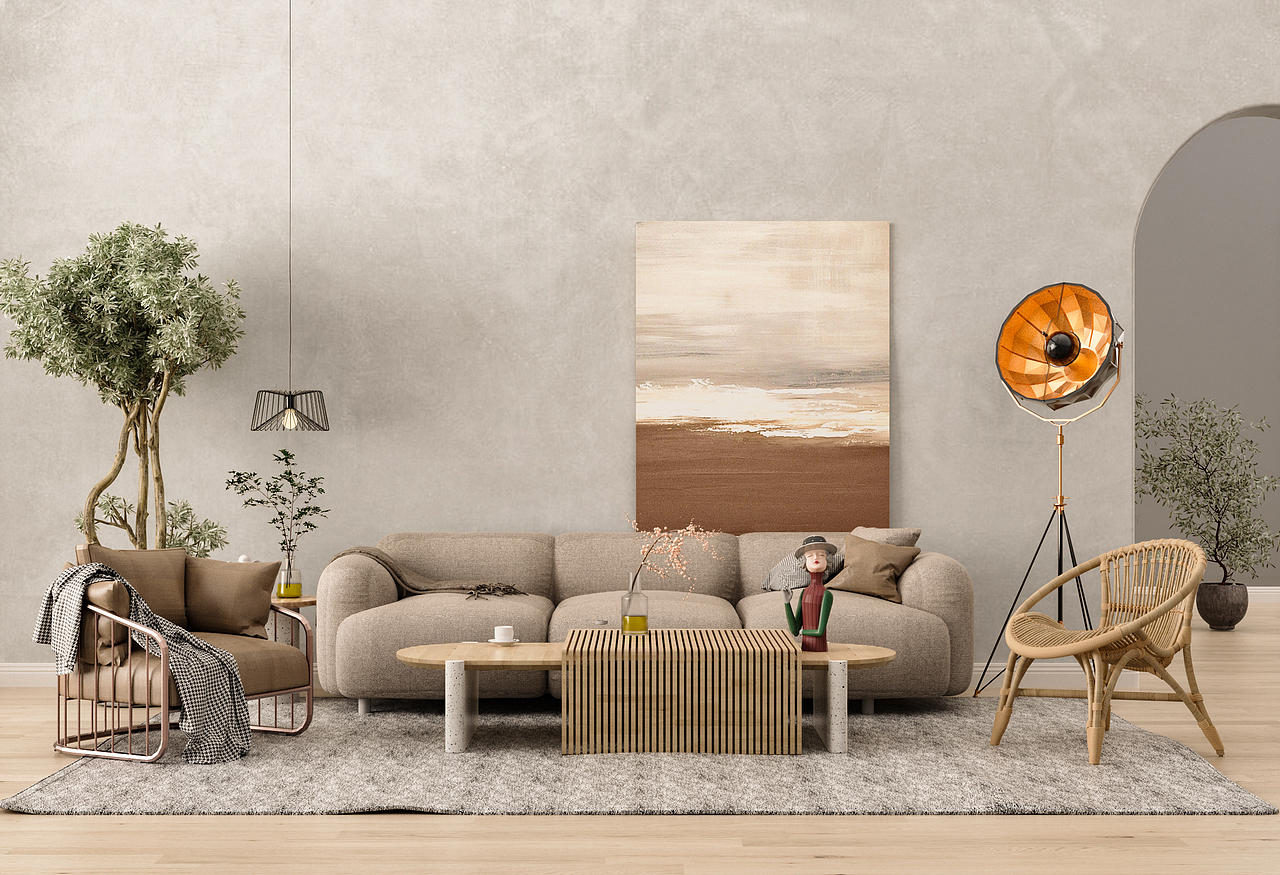 来一组KeyShot室内渲染（图ZMzE1MDM3NDI0） - 场景 - 站酷设计师余空鱼白原创素材 - 站酷ZCOOL