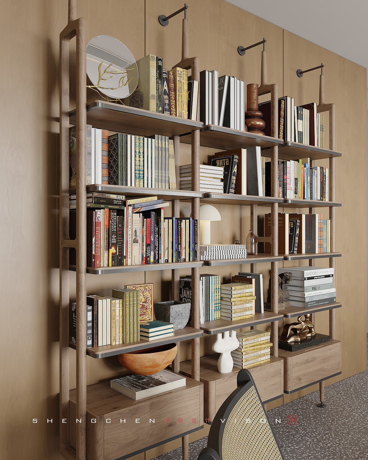 盛宸视觉 | 中古风客餐厅（图ZMzA3OTU1ODky） - 家装设计 - 站酷设计师盛宸视觉原创素材 - 站酷ZCOOL