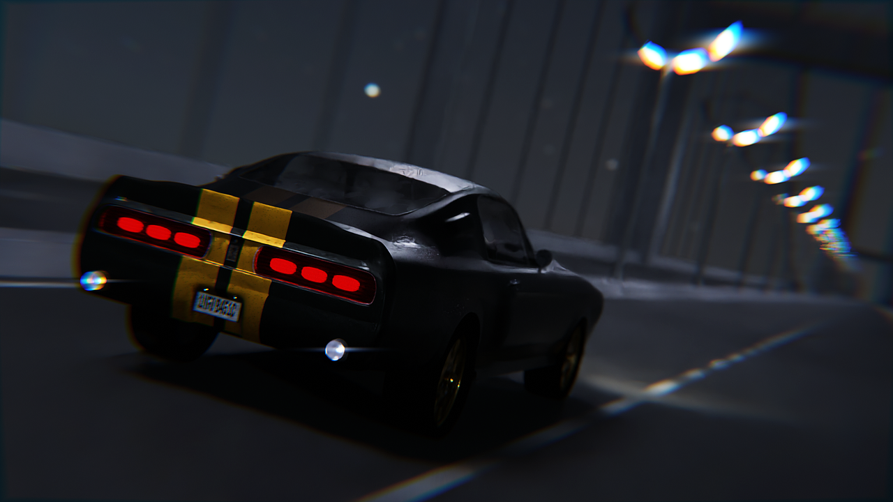 【blender】跑车夜景行驶-动画渲染