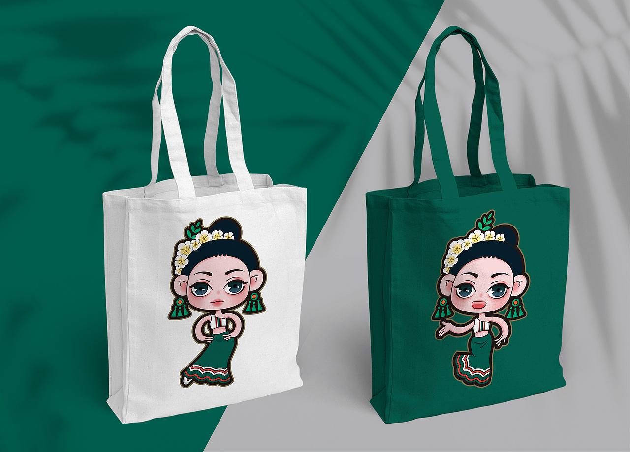 卡通形象ip形象设计企业卡通形象设计傣族卡通企业IP