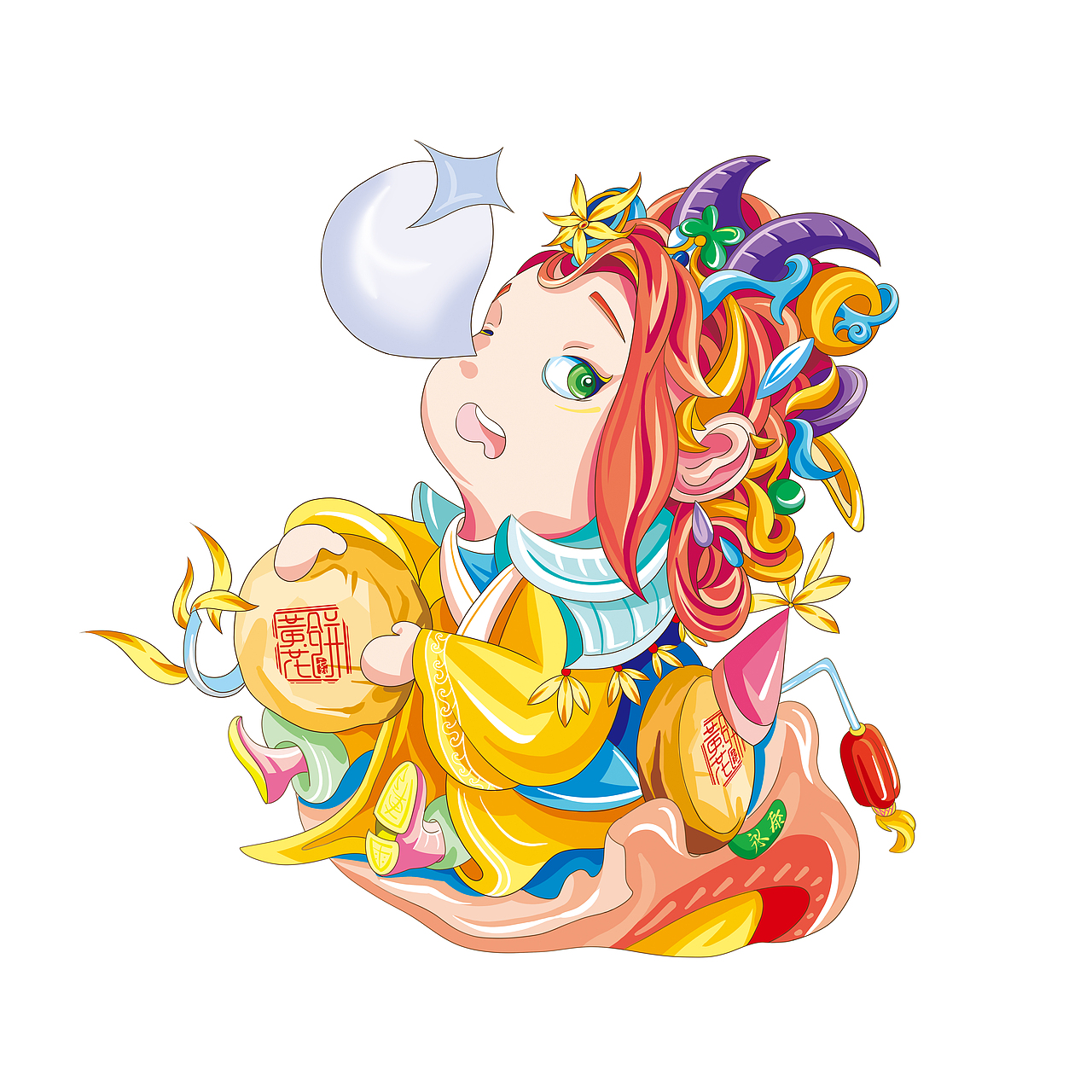 大同-皇后-IP（圖ZMzA5OTQ0NjU2） - 商業(yè)插畫 - 站酷設(shè)計師陣雨與余原創(chuàng)素材 - 站酷ZCOOL