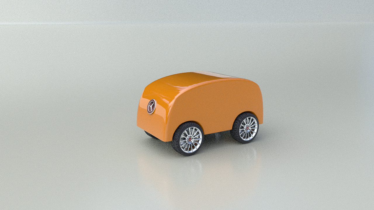 使用c4d制作的小车产品动画