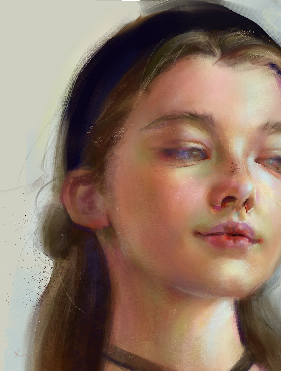 2023的人物厚涂插画