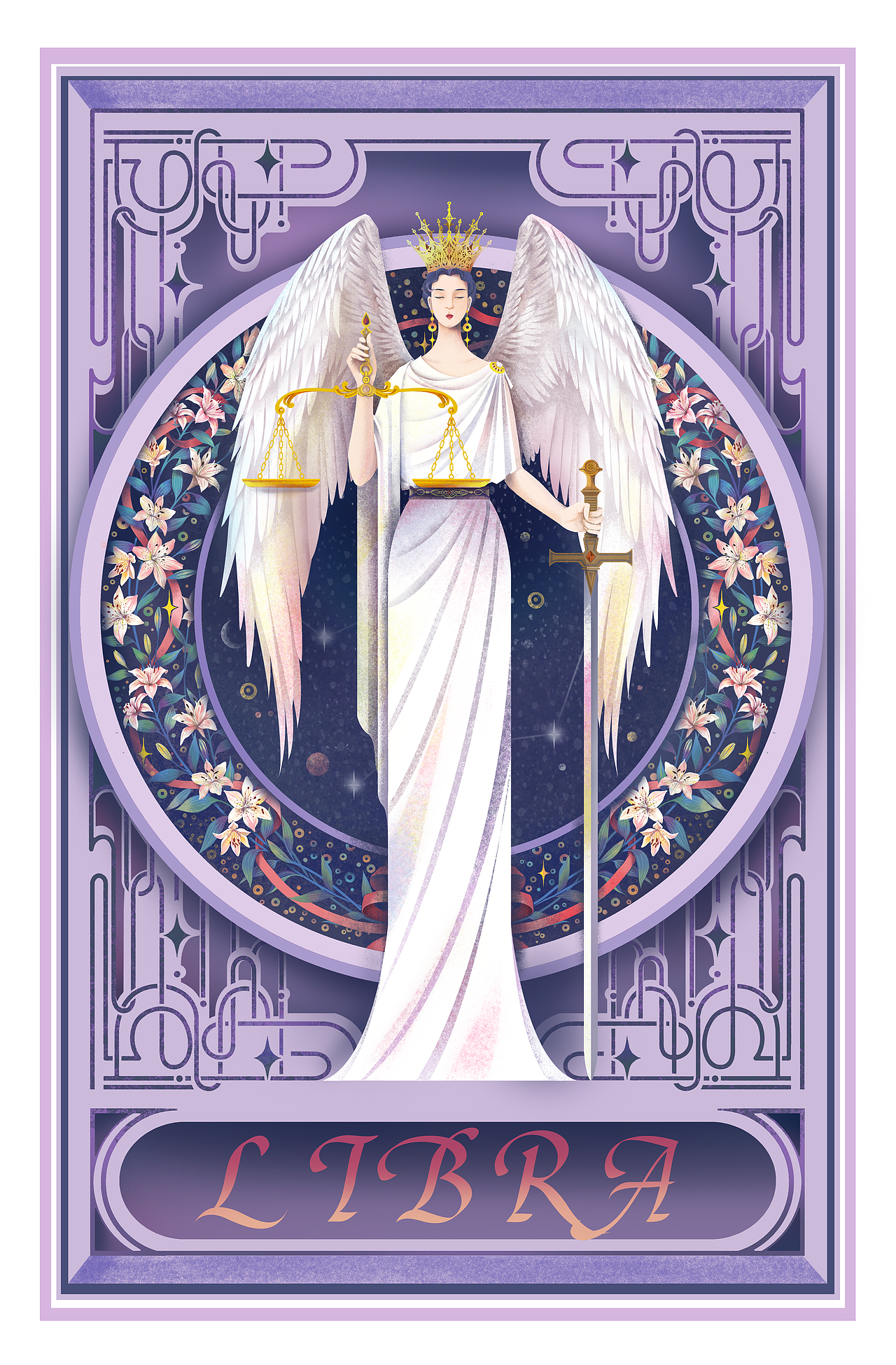 原创插画 十二星座之“天秤座”