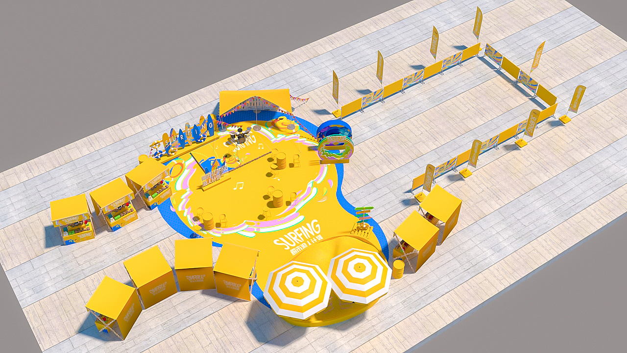 一个活动场景市集设计（图ZMzA1Njc5MzMy） - 场景 - 站酷设计师kevincarrot原创素材 - 站酷ZCOOL