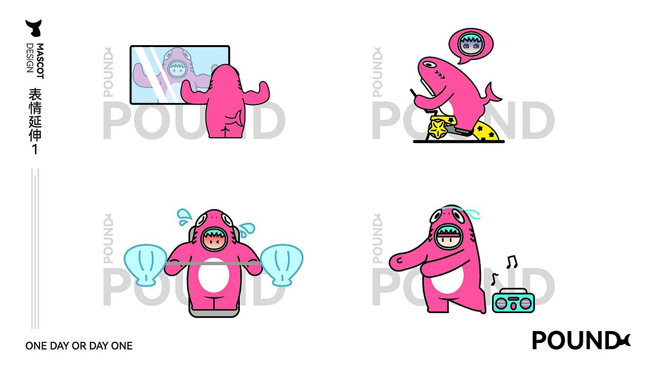 磅磅鲨 | POUND SHARK健身房IP形象（图ZMzY5MjI5MTc2） - IP形象 - 站酷设计师小刘今天吃了吗原创素材 - 站酷ZCOOL