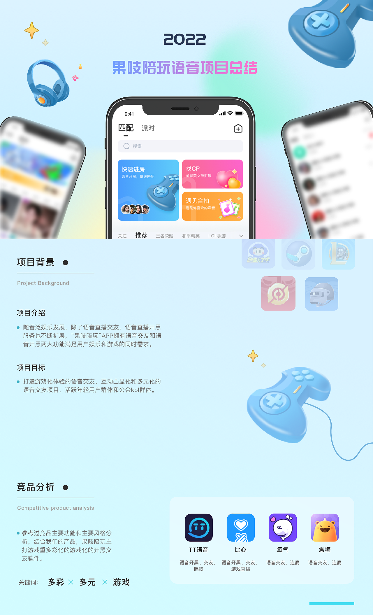 2022语音项目总结-果吱陪玩（图ZMzE1NTg3Nzky） - APP界面 - 站酷设计师进击的非凡原创素材 - 站酷ZCOOL