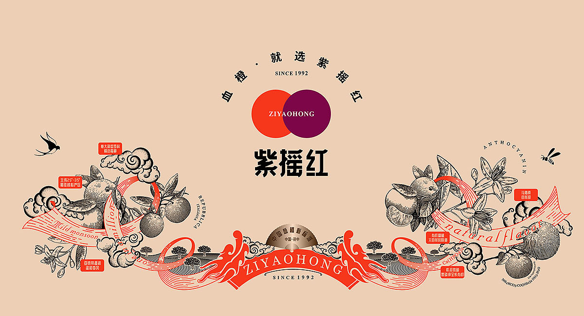 资中血橙·紫摇红-农产品包装设计（图ZMzEyMzc2NTky） - 包装 - 站酷设计师九一堂品牌设计原创素材 - 站酷ZCOOL