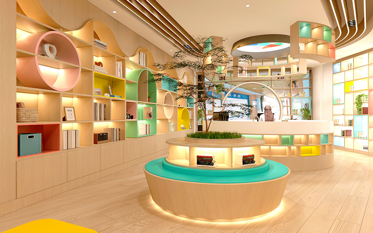 某图书馆概念设计（图ZMzU3NDk5MzAw） - 商业空间设计 - 站酷设计师禅武工坊原创素材 - 站酷ZCOOL