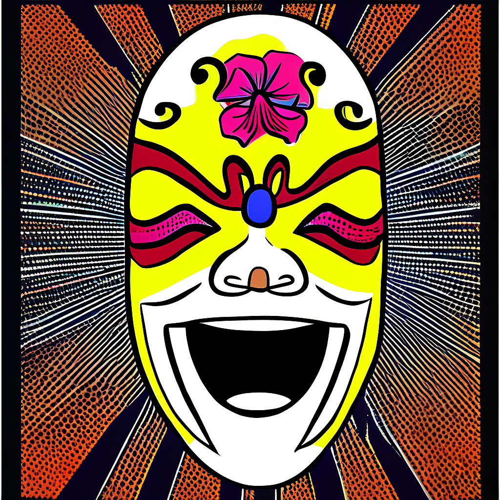 面具口罩mask装饰画墙绘涂鸦