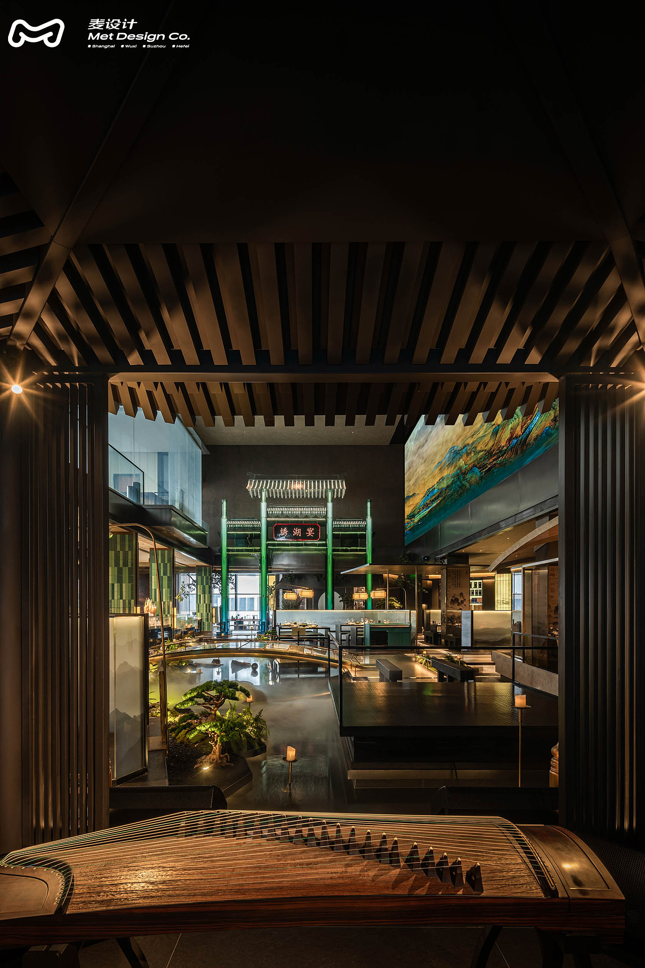 义乌婺州里·绣湖宴｜3000平沉浸式中式美学中餐厅