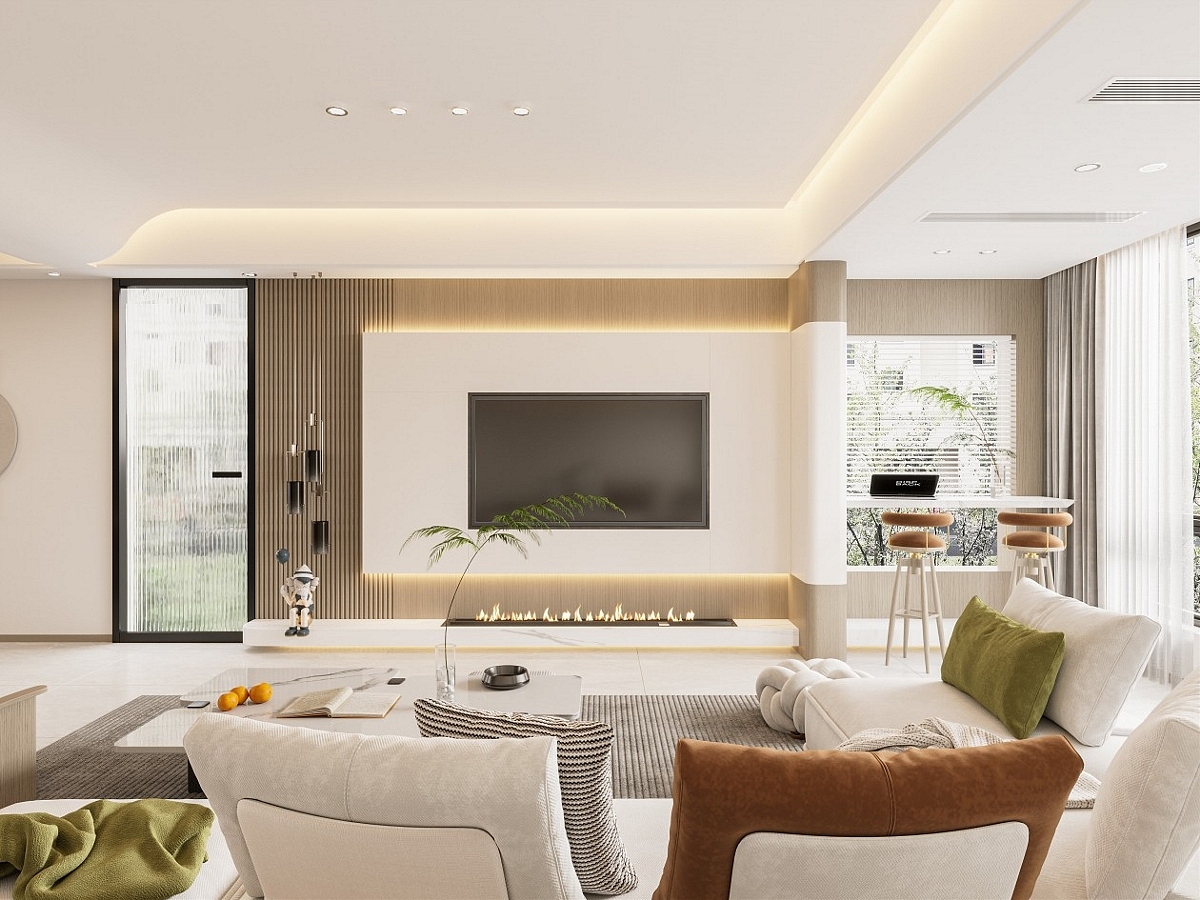 暖色系现代轻奢客餐厅（图ZMzU5OTA3MjY0） - 家装设计 - 站酷设计师柚子05原创素材 - 站酷ZCOOL