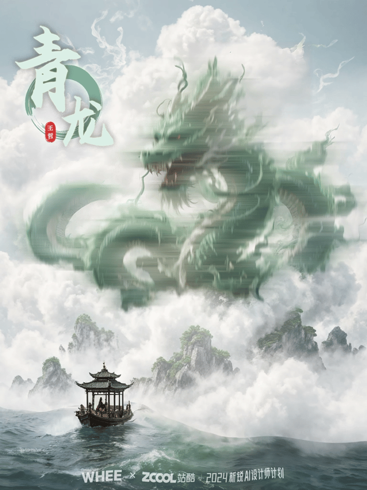 古诗入画——关于神兽的诗词（图ZMzY1ODY5NTU2） - AI作品 - 站酷设计师Z33463154原创素材 - 站酷ZCOOL