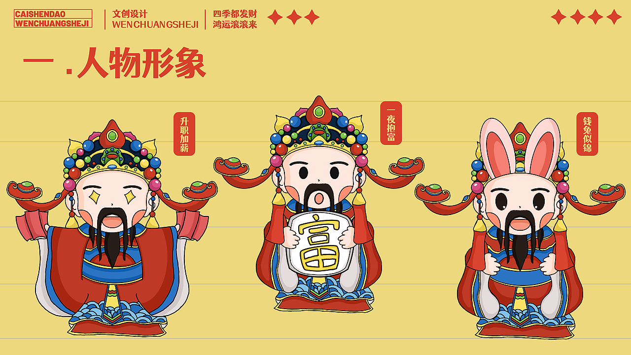 财神到了——文创设计（图ZMzI5NzQyODQ4） - 创作习作 - 站酷设计师易小贤y原创素材 - 站酷ZCOOL