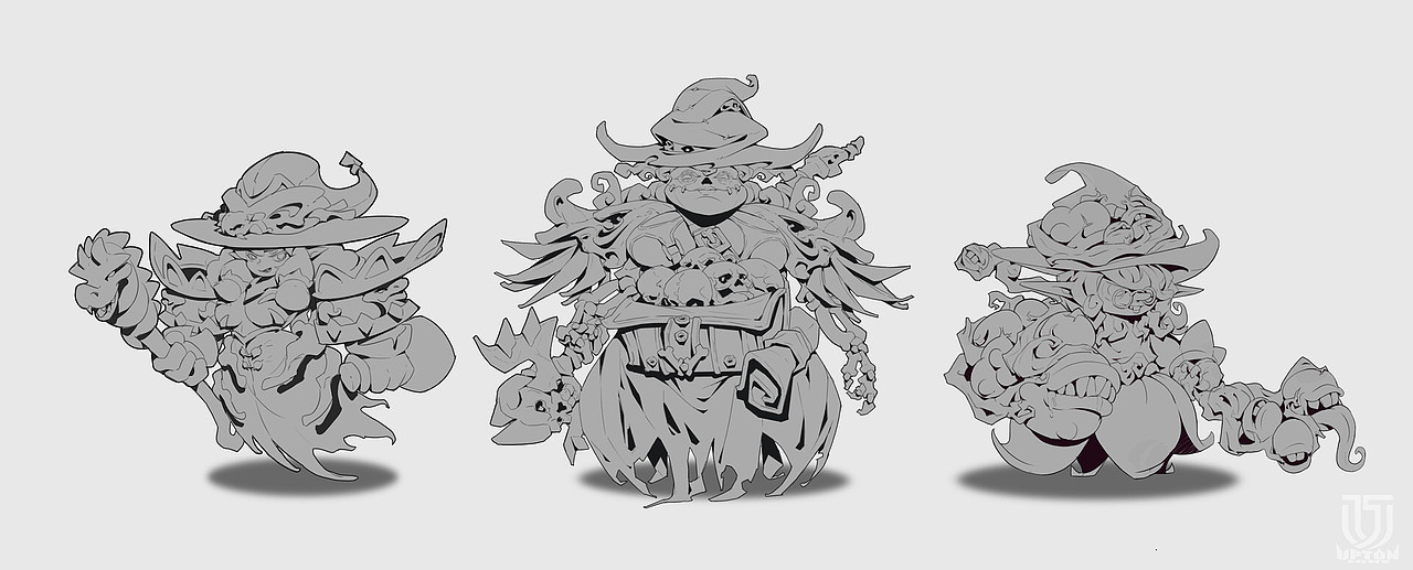 欧美卡通风格练习（图ZMzE0MDA4MjI4） - 游戏原画 - 站酷设计师UJONE原创素材 - 站酷ZCOOL