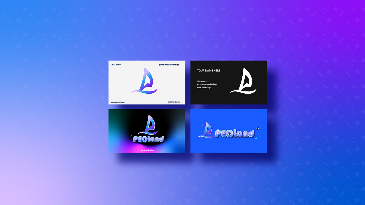 Pecland元宇宙游戏 Logo设计方案（图ZMzI5MDk5MTE2） - Logo - 站酷设计师兴星xingxingzhao原创素材 - 站酷ZCOOL