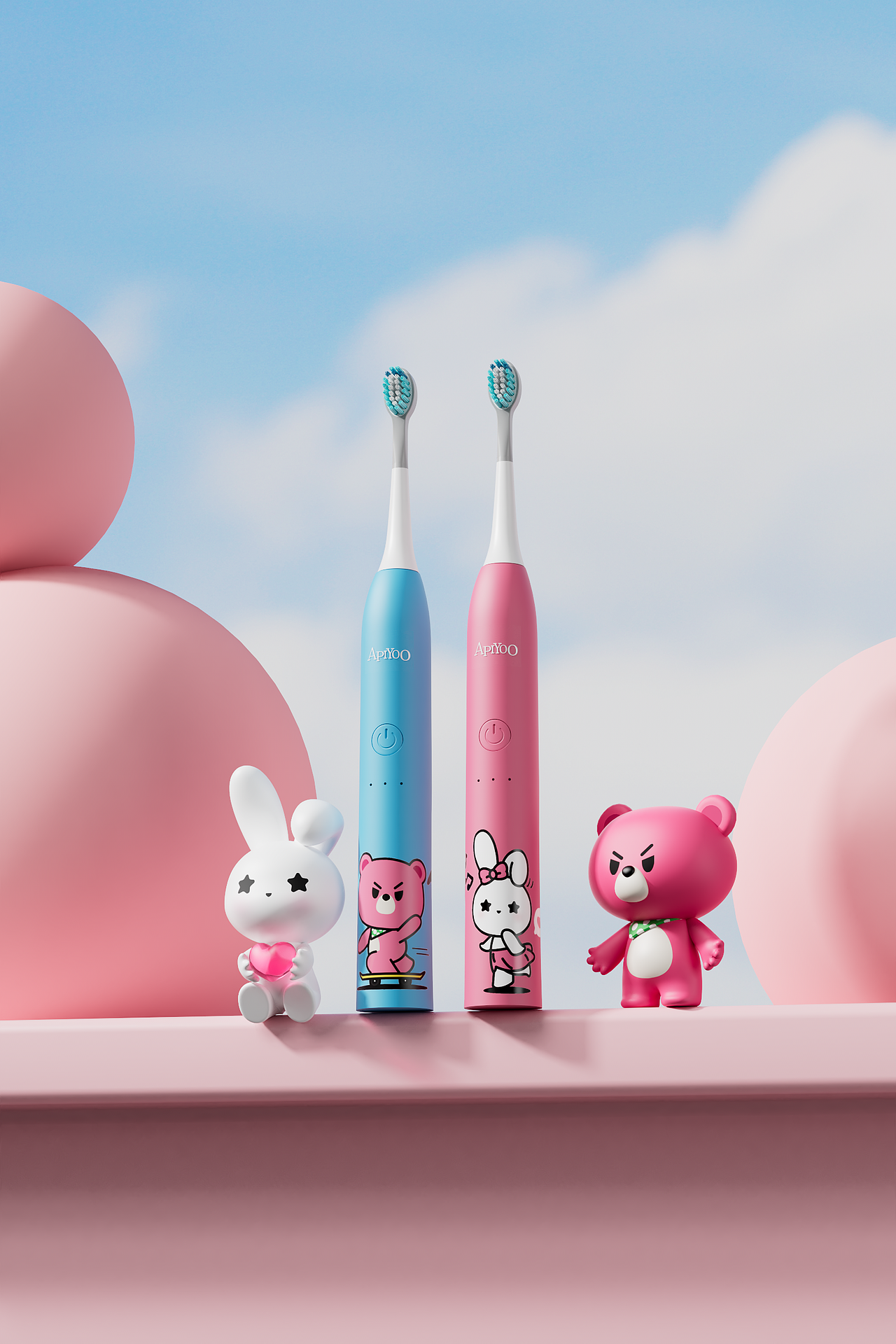 2023年的牙刷渲染图