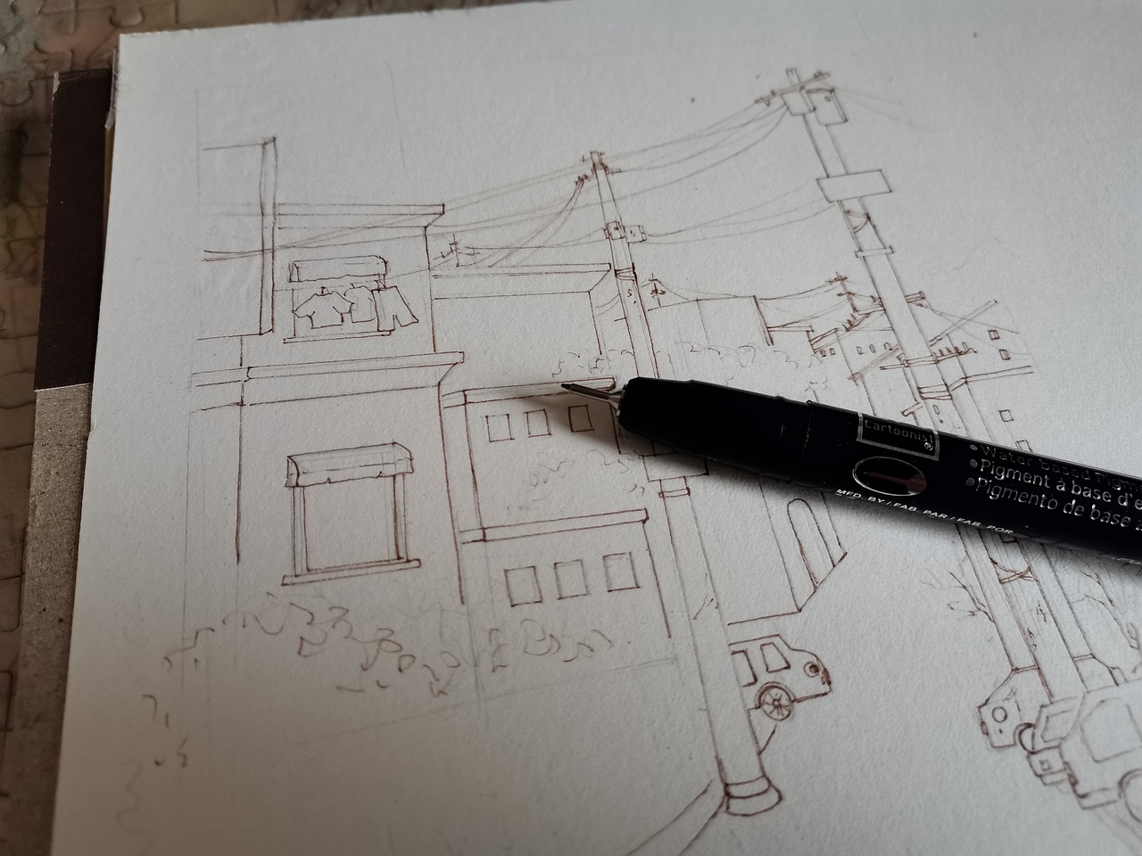 水彩插画建筑 《街角》（图ZMzYwNzQyMzU2） - 商业插画 - 站酷设计师hbjoan原创素材 - 站酷ZCOOL