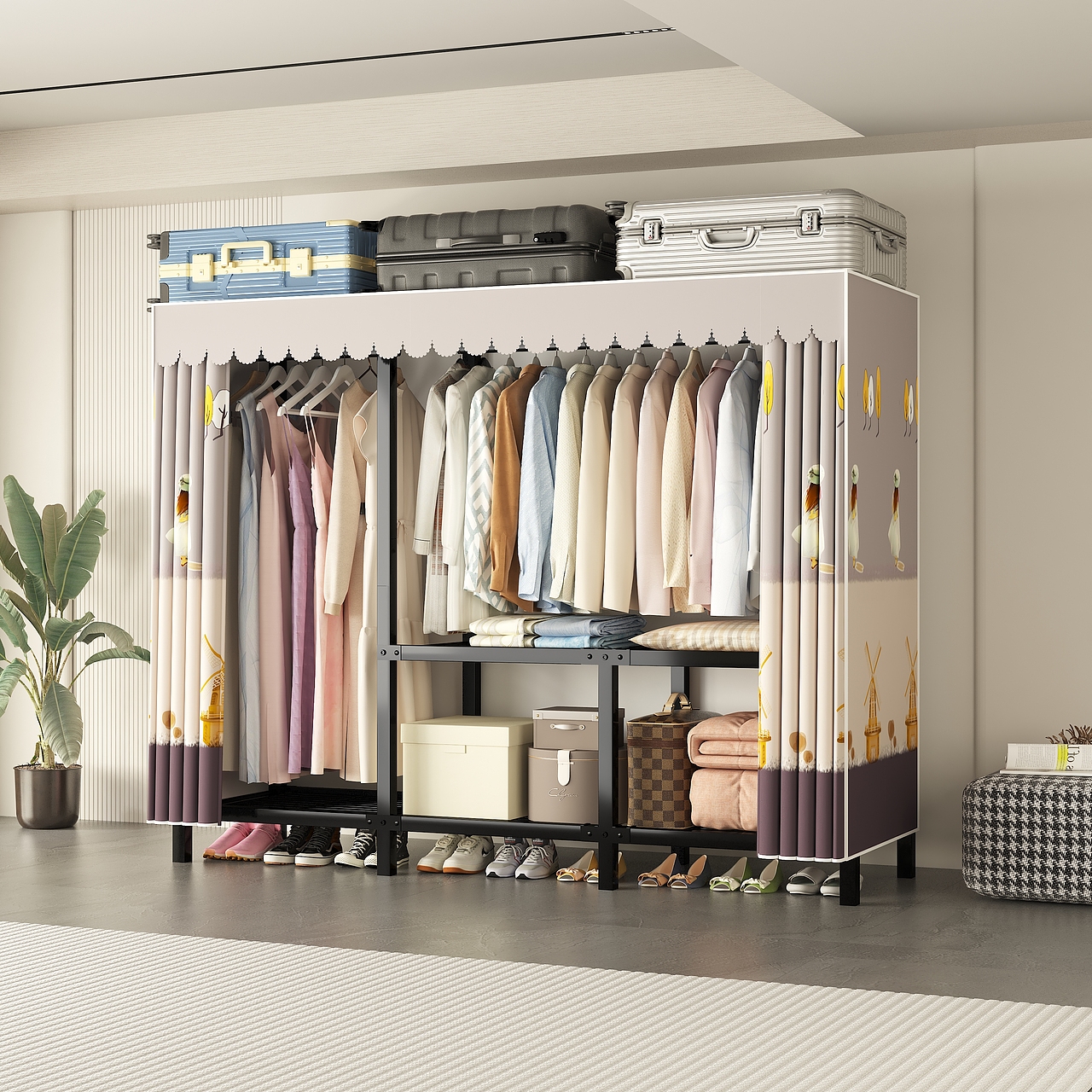 电商用折叠衣柜效果图