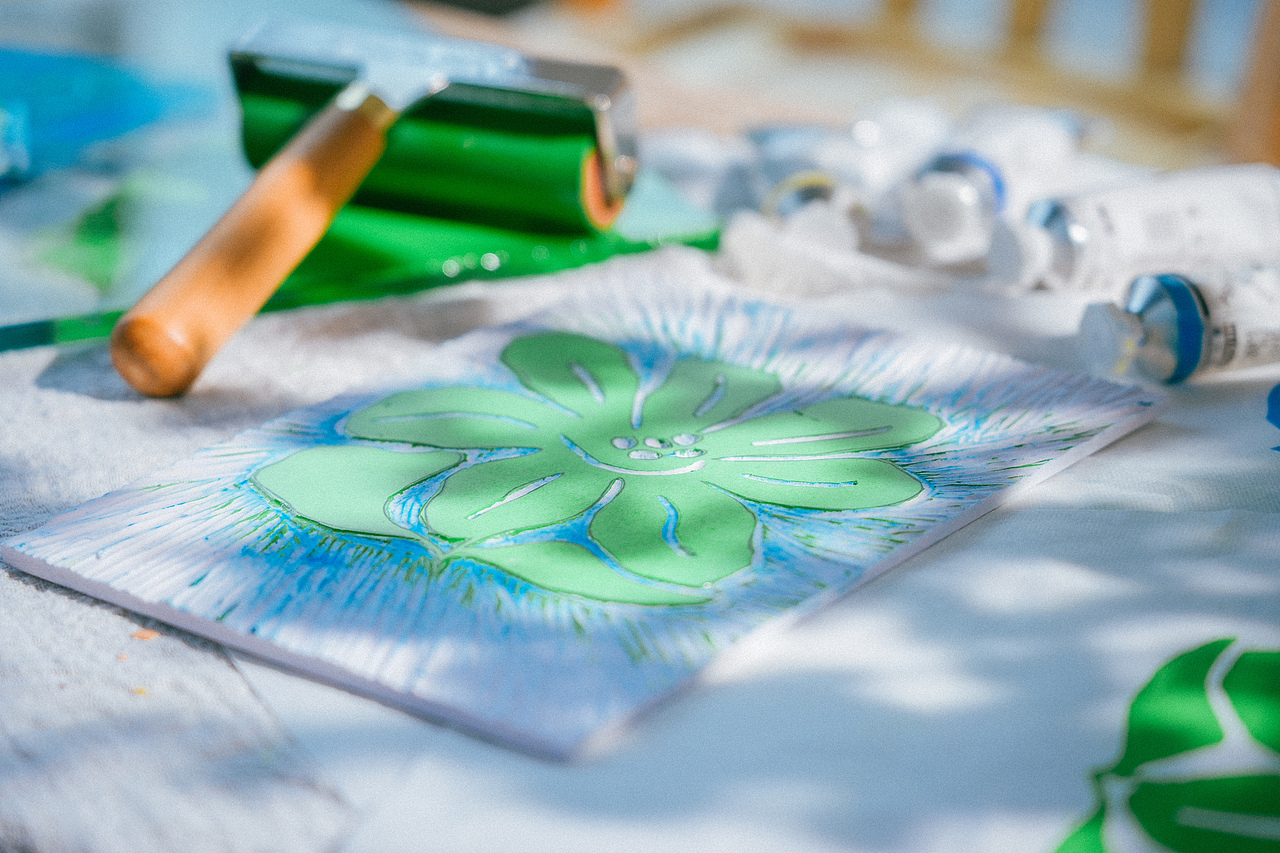 清新版画/夏季风/夏日场景摄影